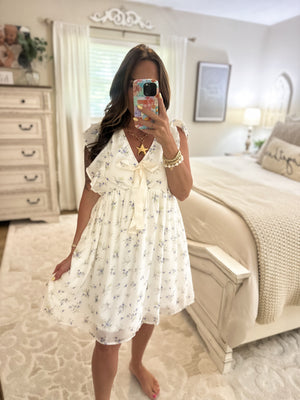 Remember Me Flutter Sleeve Dress