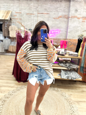 Natalie Contrasting Stripe Top