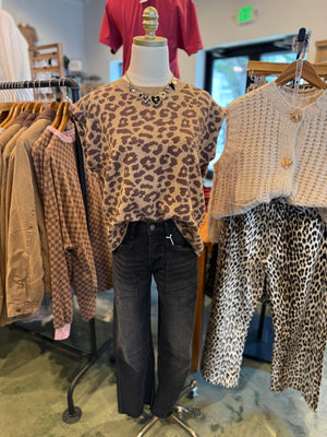 Brooklyn Leopard Sleeveless Sweater