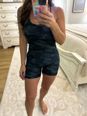 Local Girl Biker Shorts - Multicamo