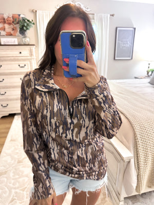 Bottomland Camo Pullover