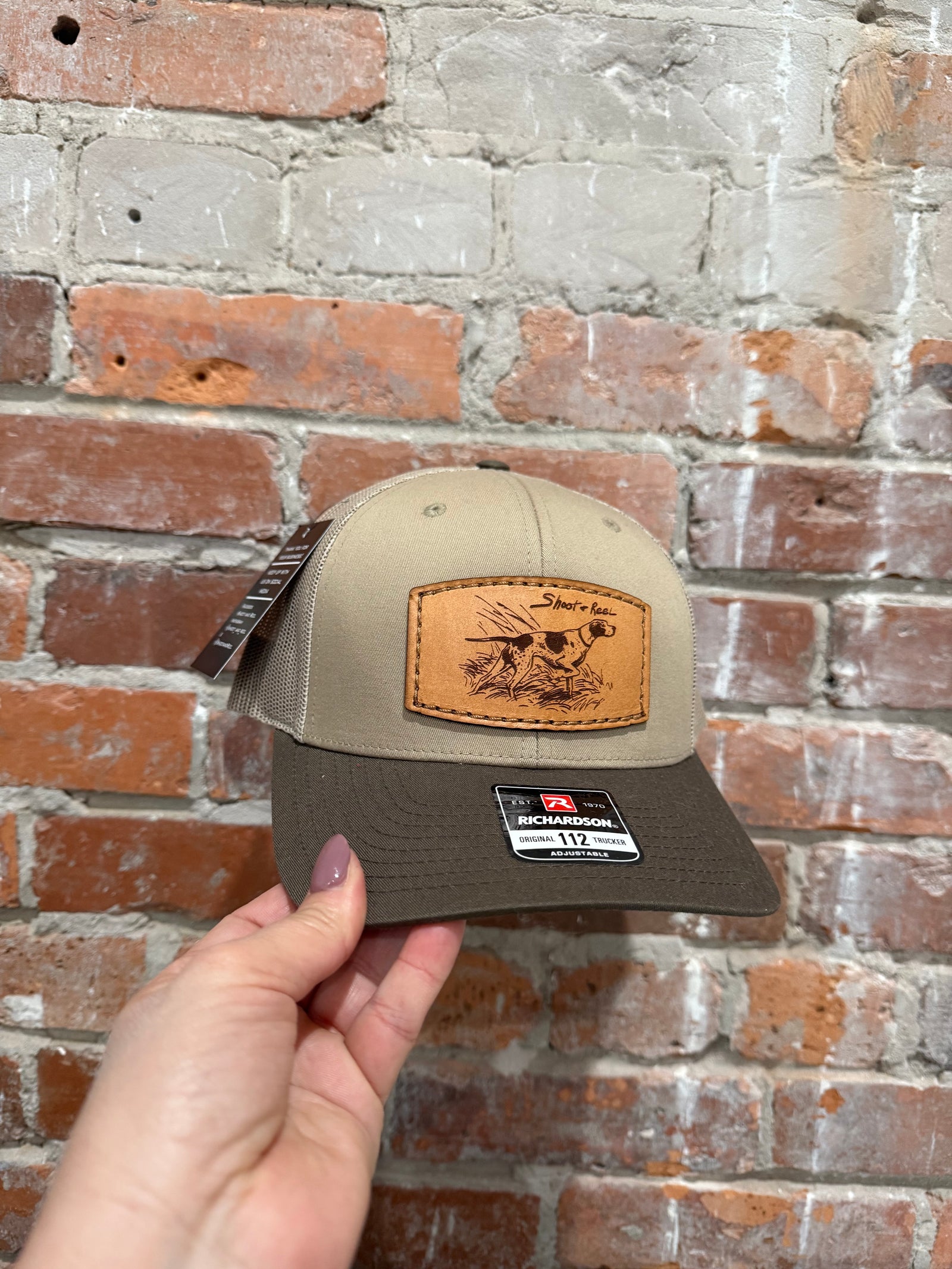 Khaki/Chocolate Chip Birddog Patch Hat