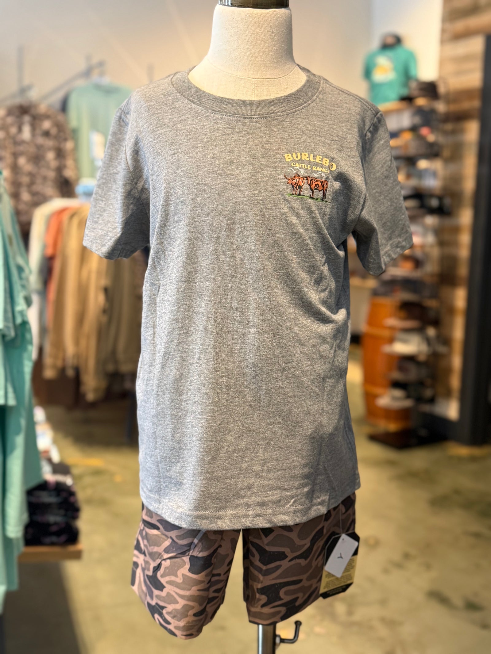Burlebo Youth Everyday Shorts - Gauge Camo
