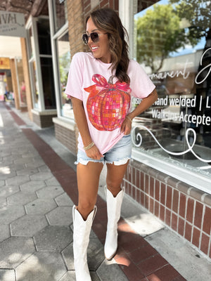 Disco Pumpkin Tee w/ Bling