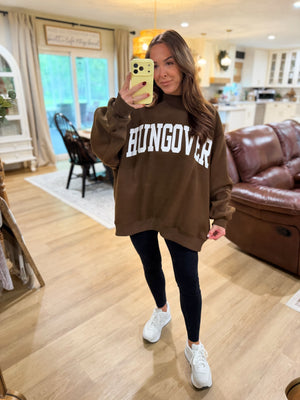 Whiskey/Hungover Reversible Mock Neck