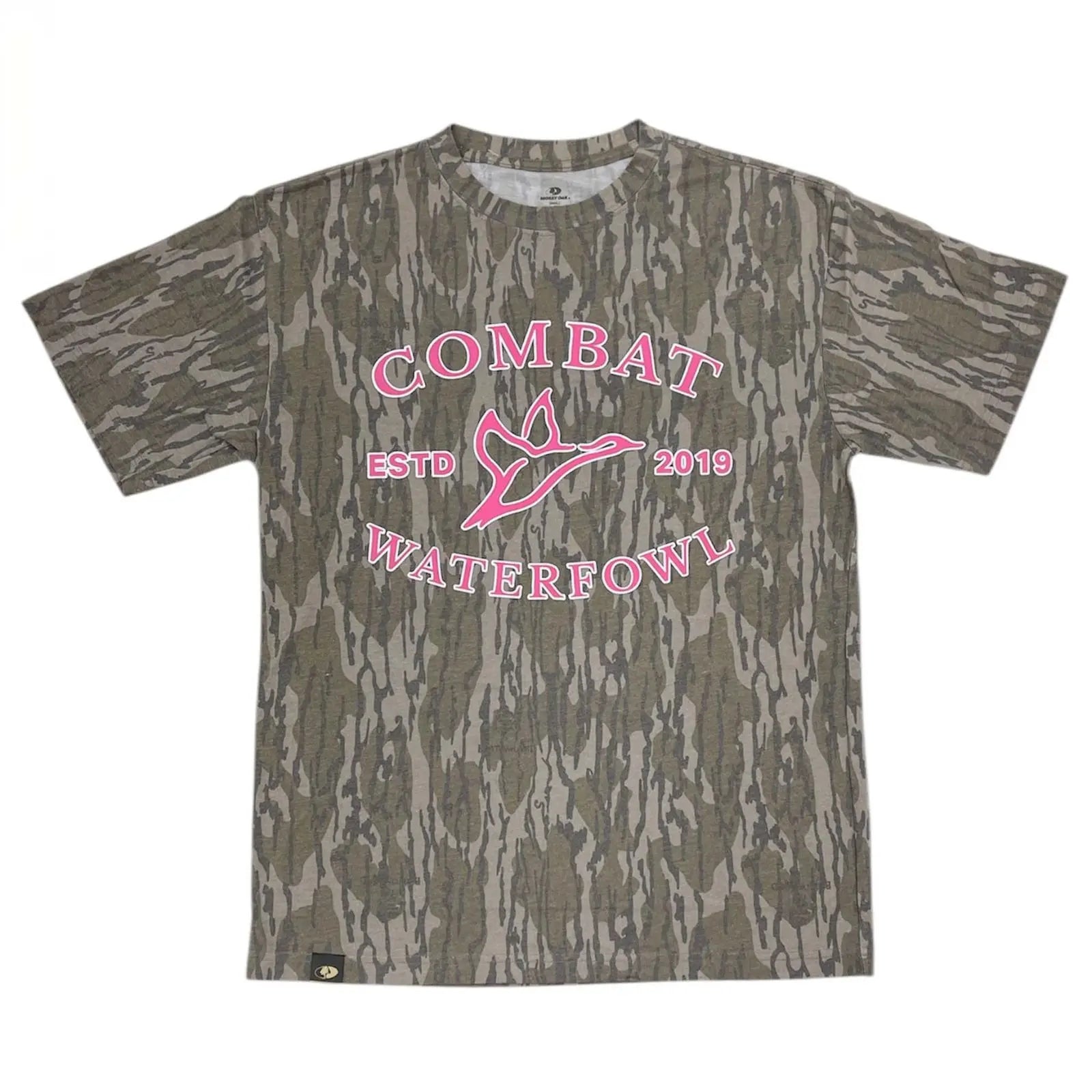 Combat Waterfowl Mossy Oak Camo Logo Tee