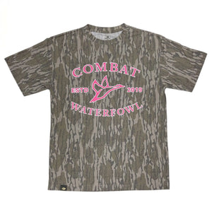 Combat Waterfowl Mossy Oak Camo Logo Tee