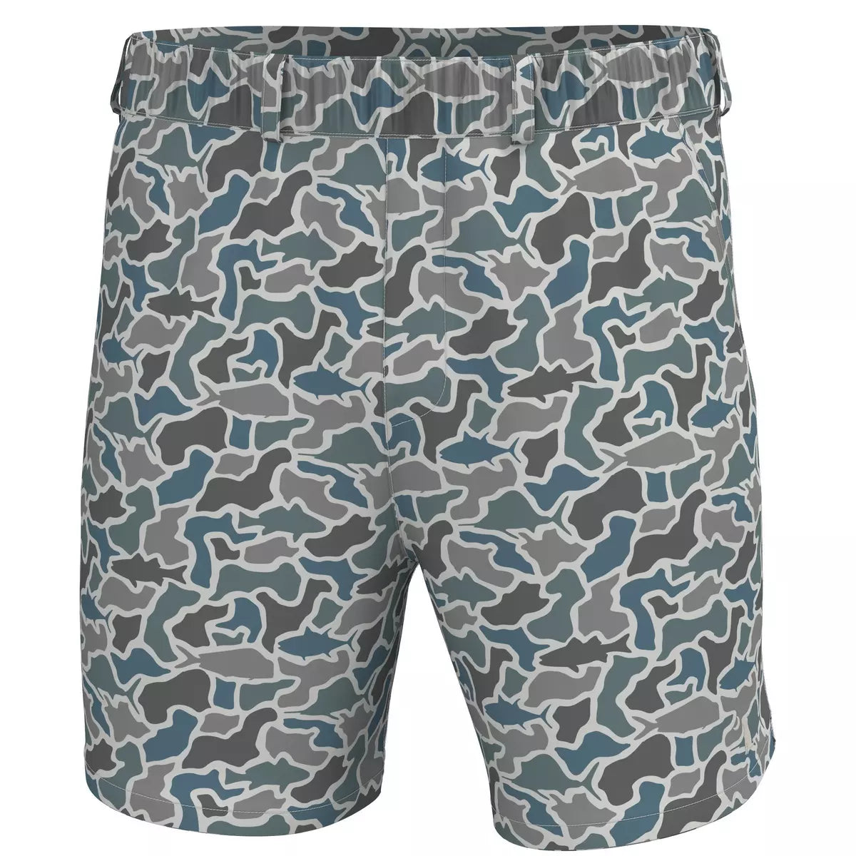 Local Boy Youth Volley Shorts - Fish Camo