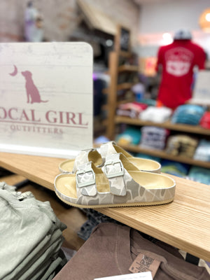 Local Girl Rubber Slides - Saltwater Camo