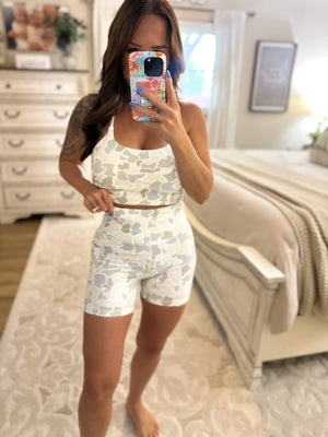 Local Girl Biker Shorts - Saltwater Camo