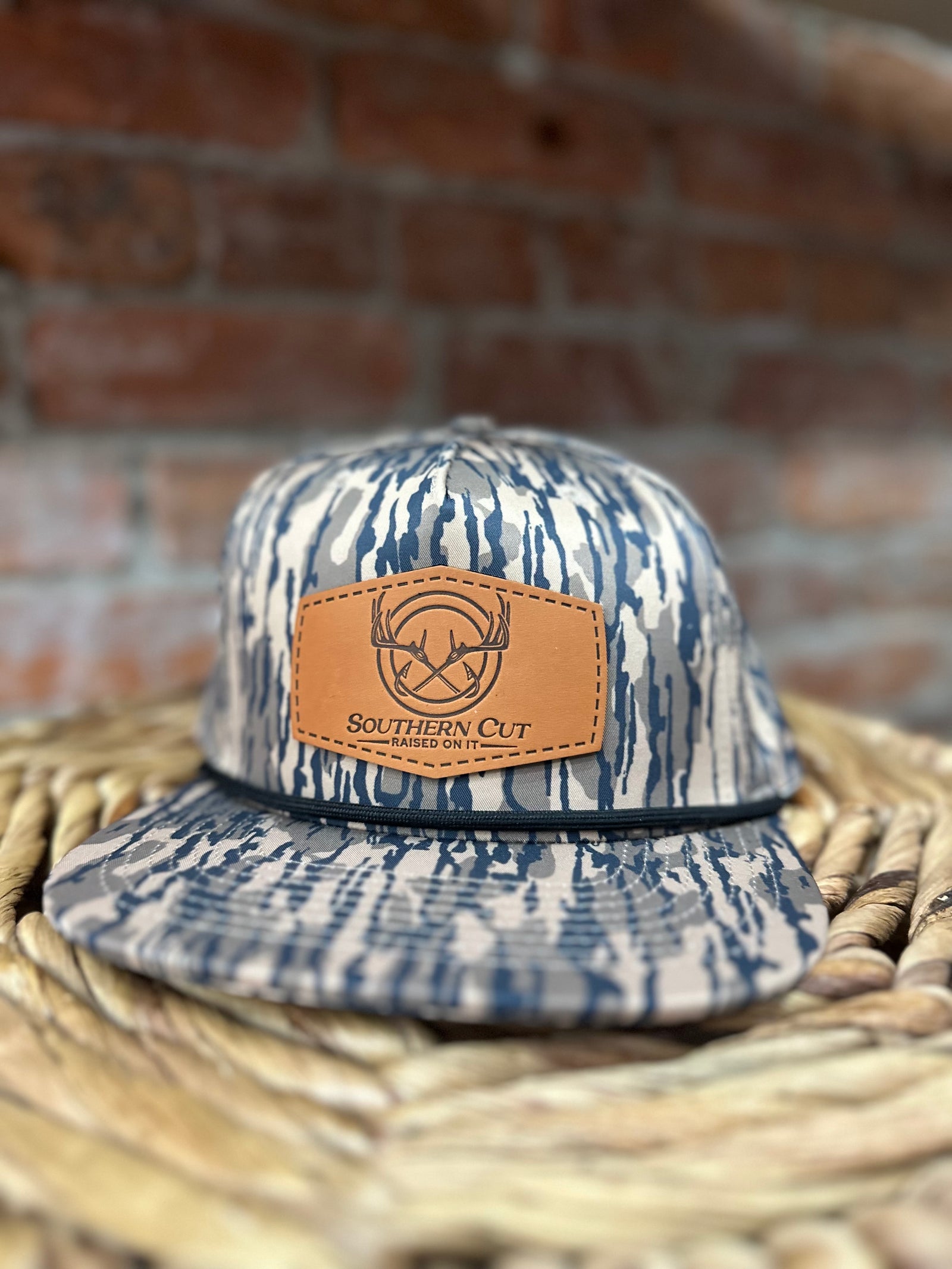 Southern Cut Rope Leather Patch Hat