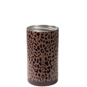 Brown Leopard HydroJug 16 oz Can Cooler