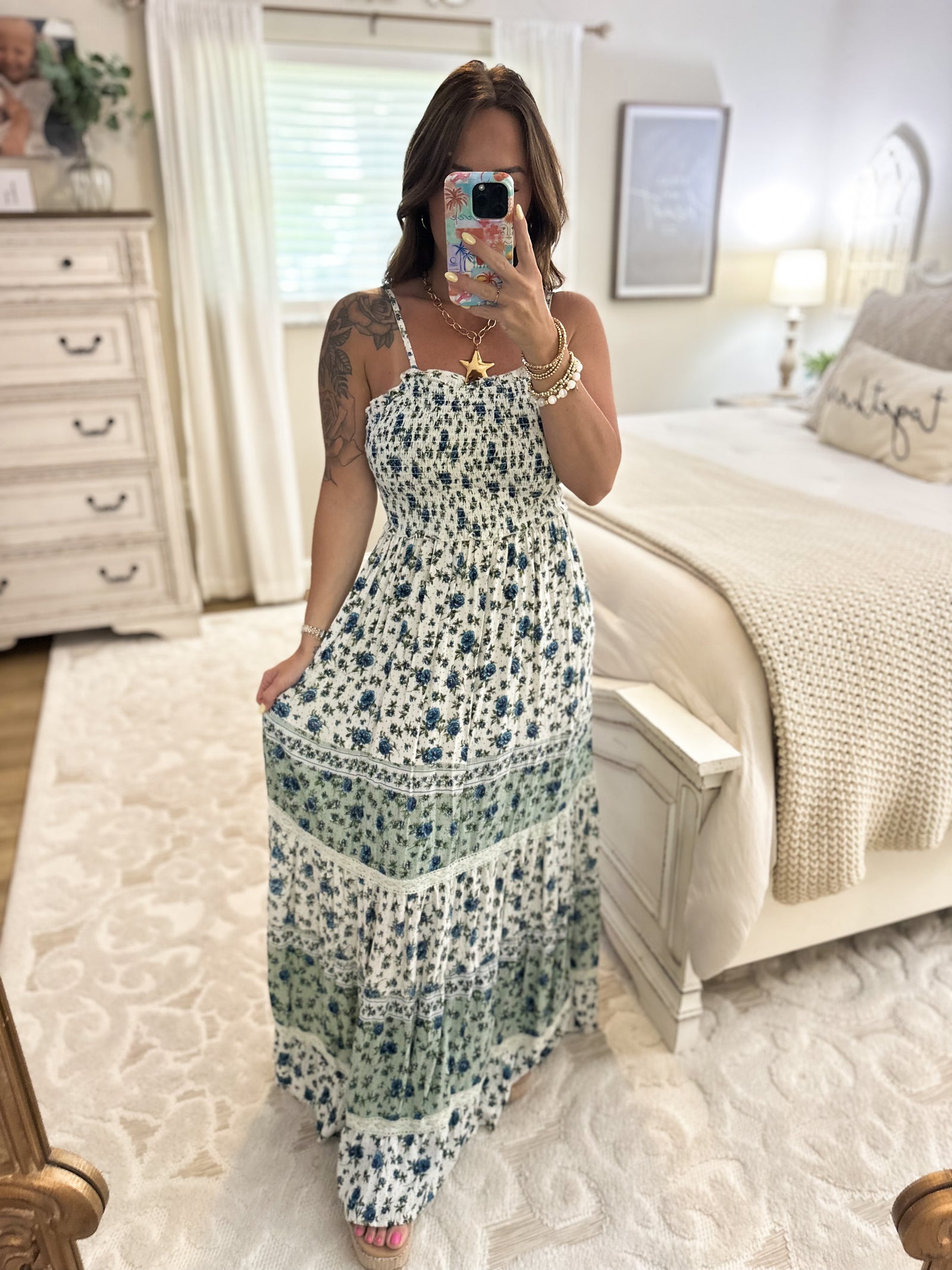 Oakley Smocked Bust Maxi Dress