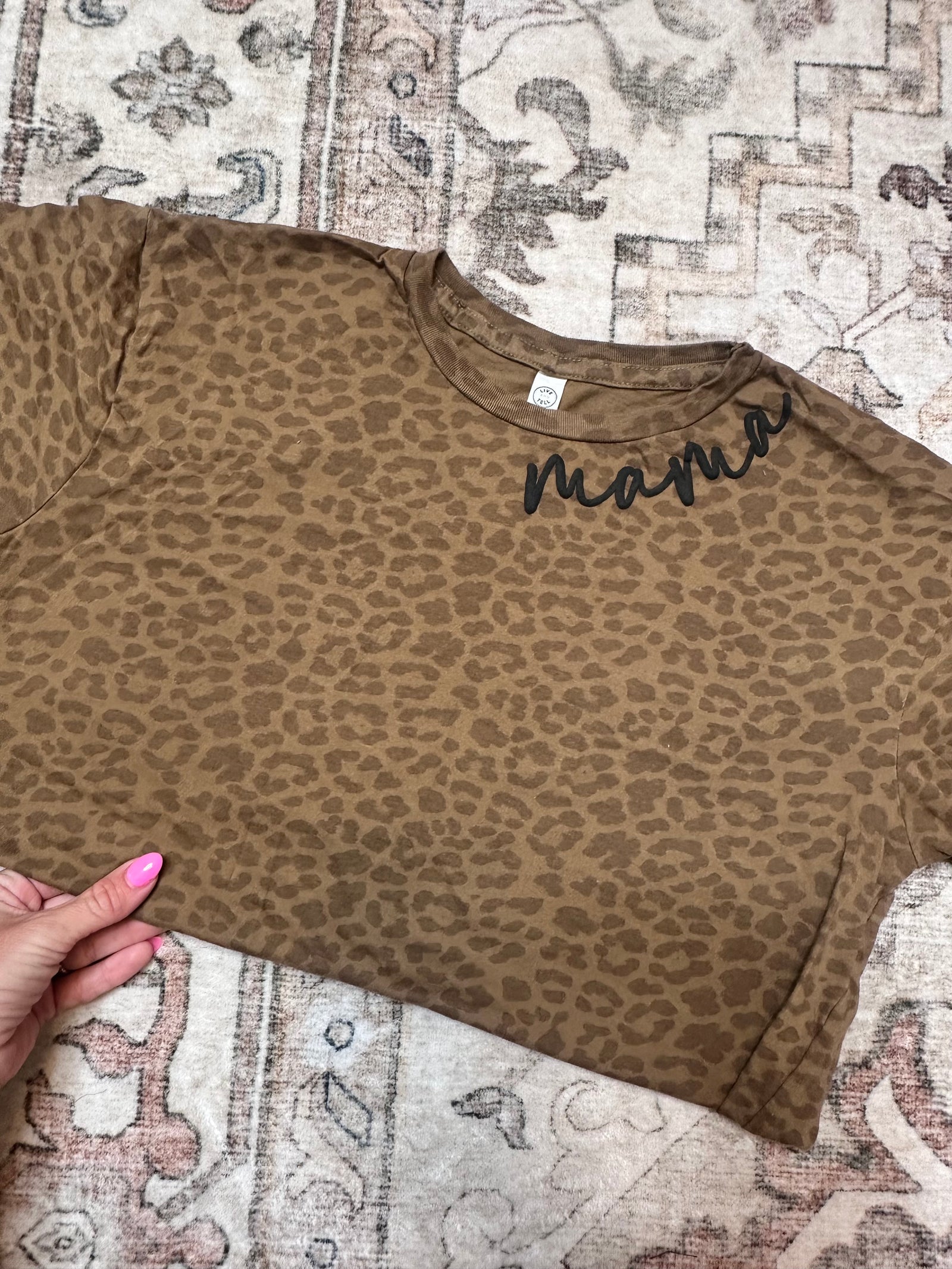 Puff Mama Leopard Tee - Medium