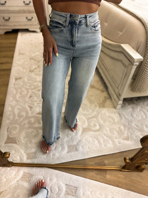 Annie Vintage Washed Denim Jeans