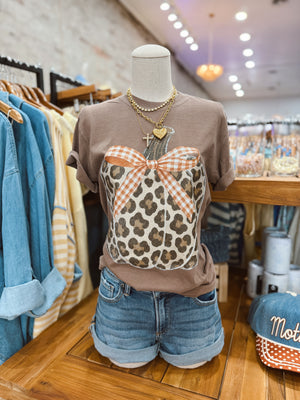 Leopard Pumpkin Comfort Colors Tee