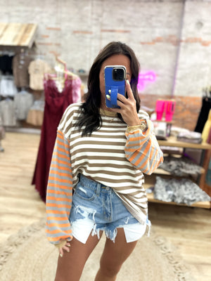 Natalie Contrasting Stripe Top