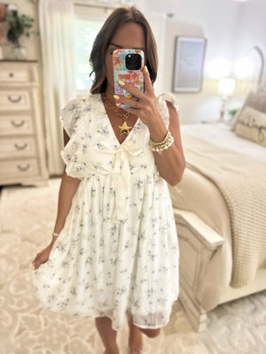 Remember Me Flutter Sleeve Dress