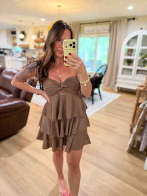 Tanner Babydoll Ruffle Layered Romper
