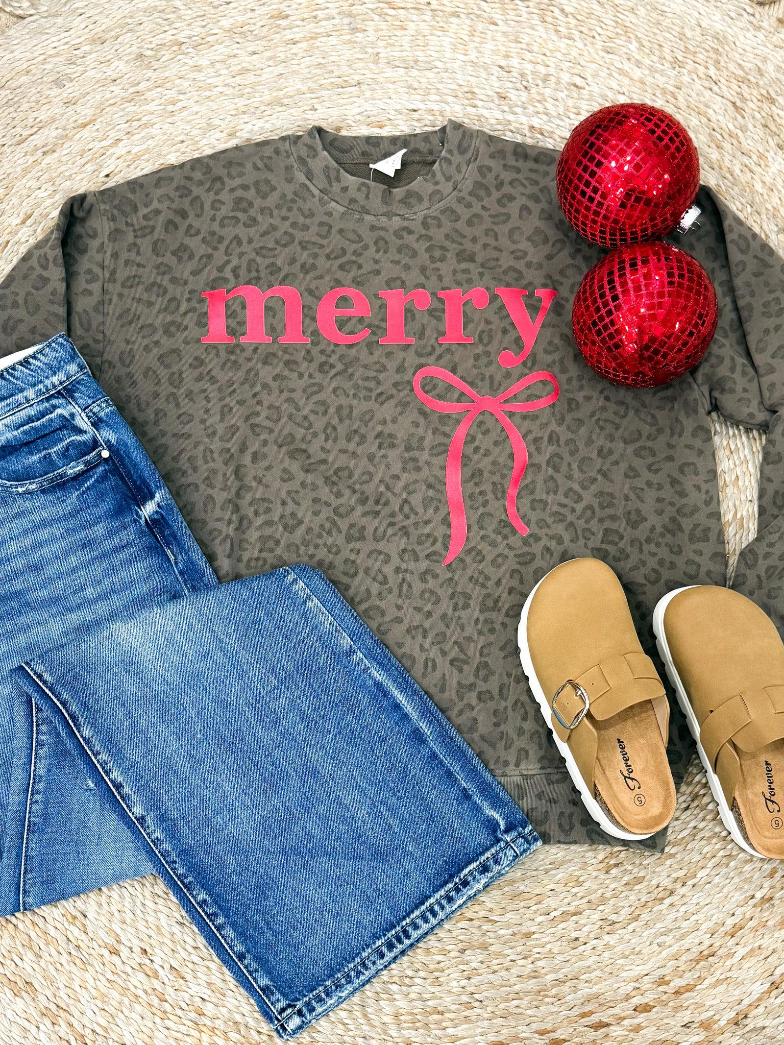 Merry Leopard Pullover