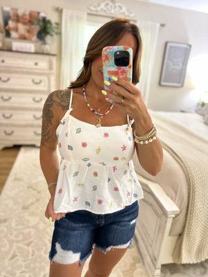 Seaside Beauty Babydoll Tank