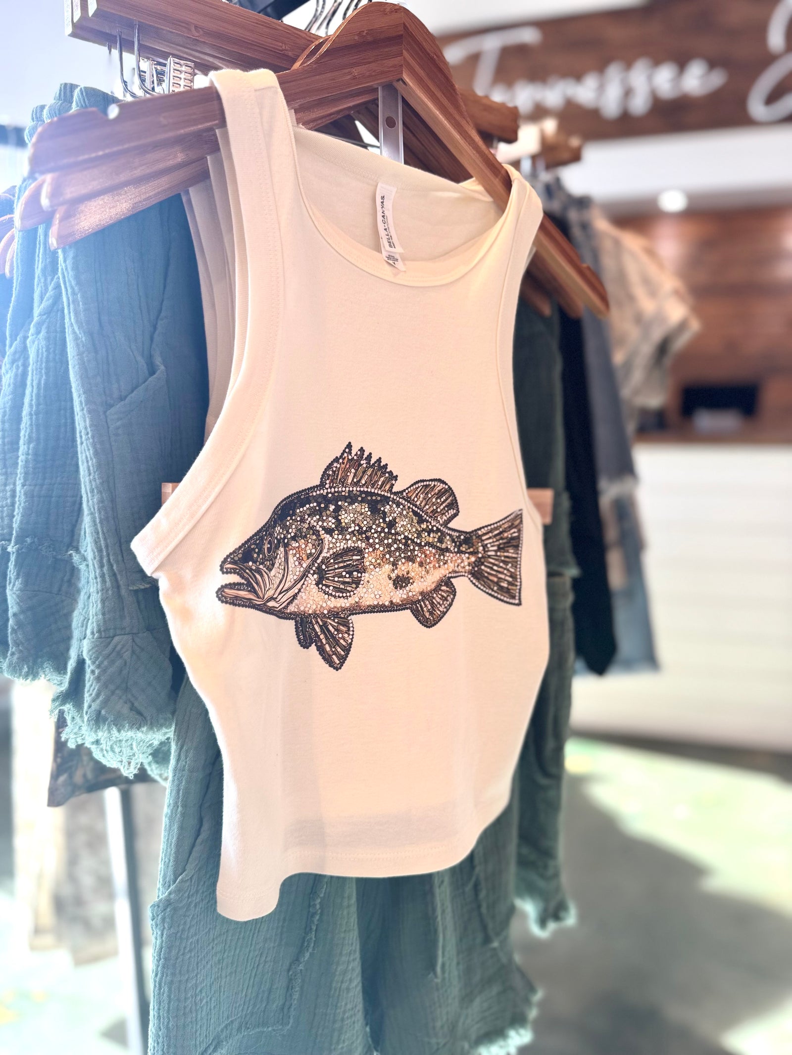 Faux Rhinestone Bass Tank
