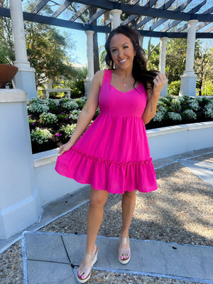 Find A Getaway Dainty Dress - Pink