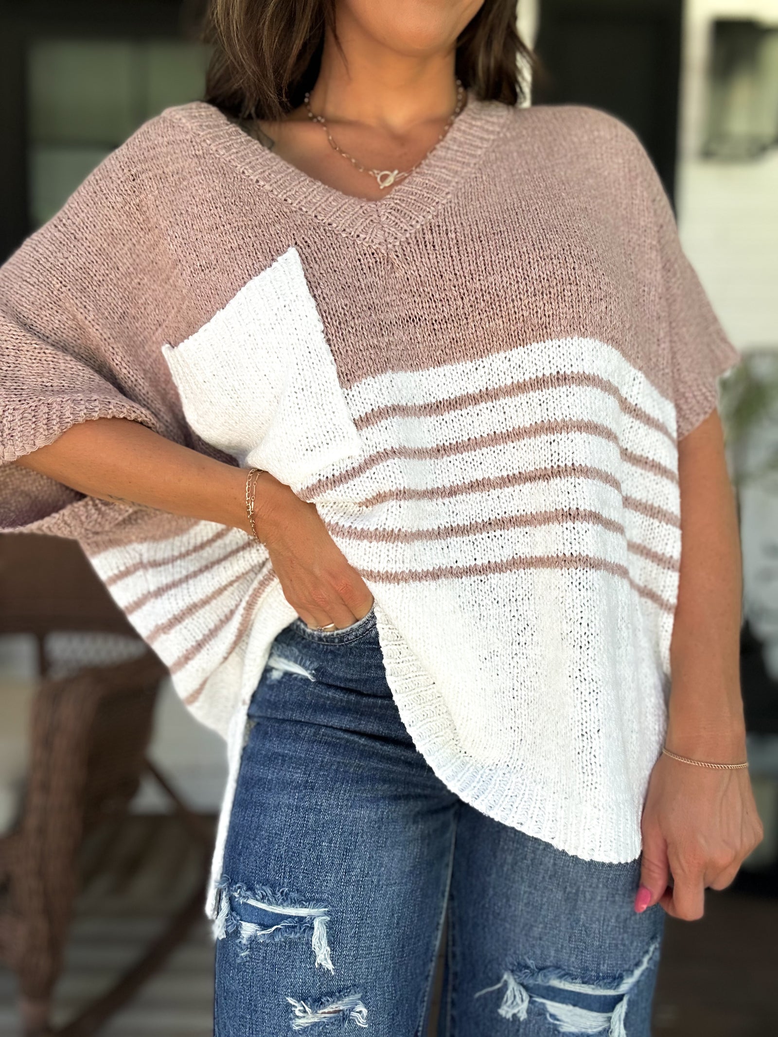 Dani Oversized Knit Top