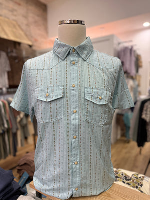 Burlebo Performance Western Shirt - Ranch Blue Jean