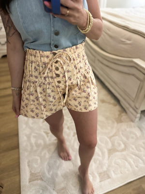 Prettiest In The Patch Floral Shorts