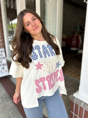 Liberty Lane Patchwork Top - Cream