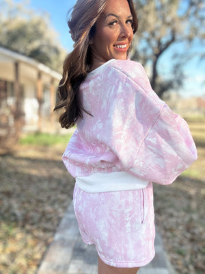 Dutton Pink Camo Crewneck