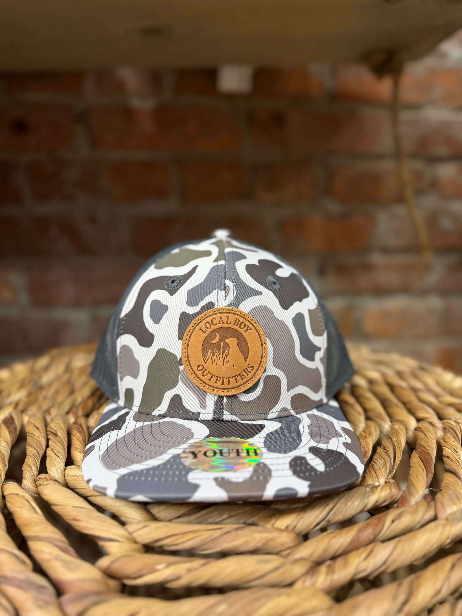 Local Boy Youth Leather Patch Trucker Hat