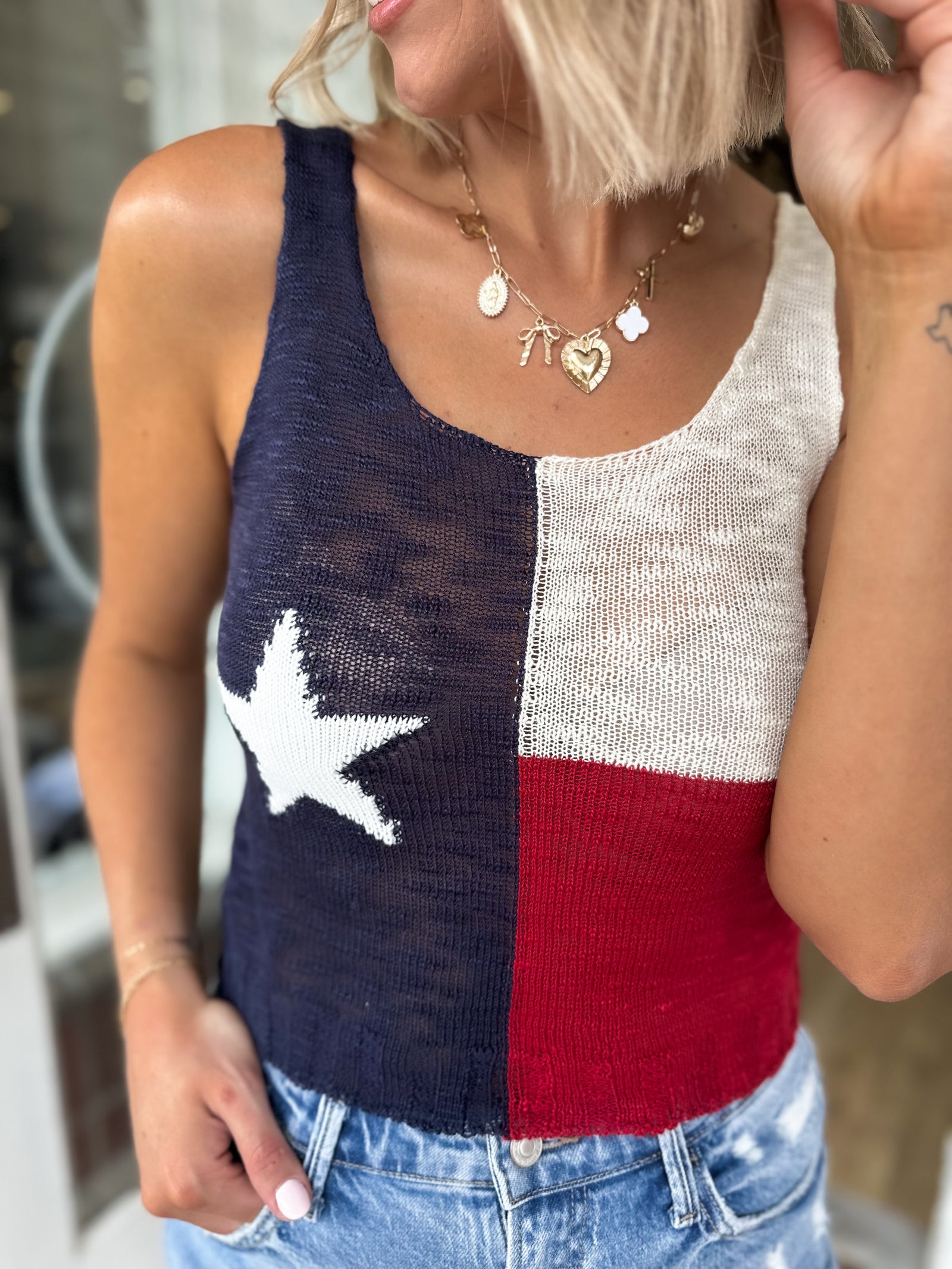 Heart Of Texas Knit Tank Top