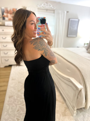 Everlie Strapless Jumpsuit - Black