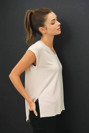 Quinn Dolman Sleeve Top - Mocha