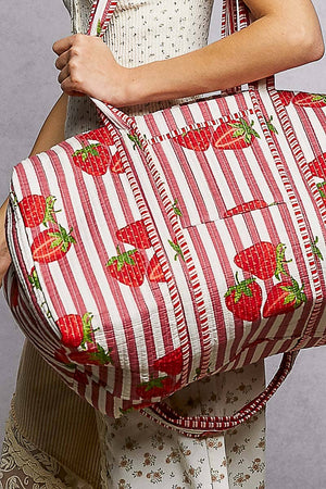 Front Pocket Quilted Adjustable Strap Bag