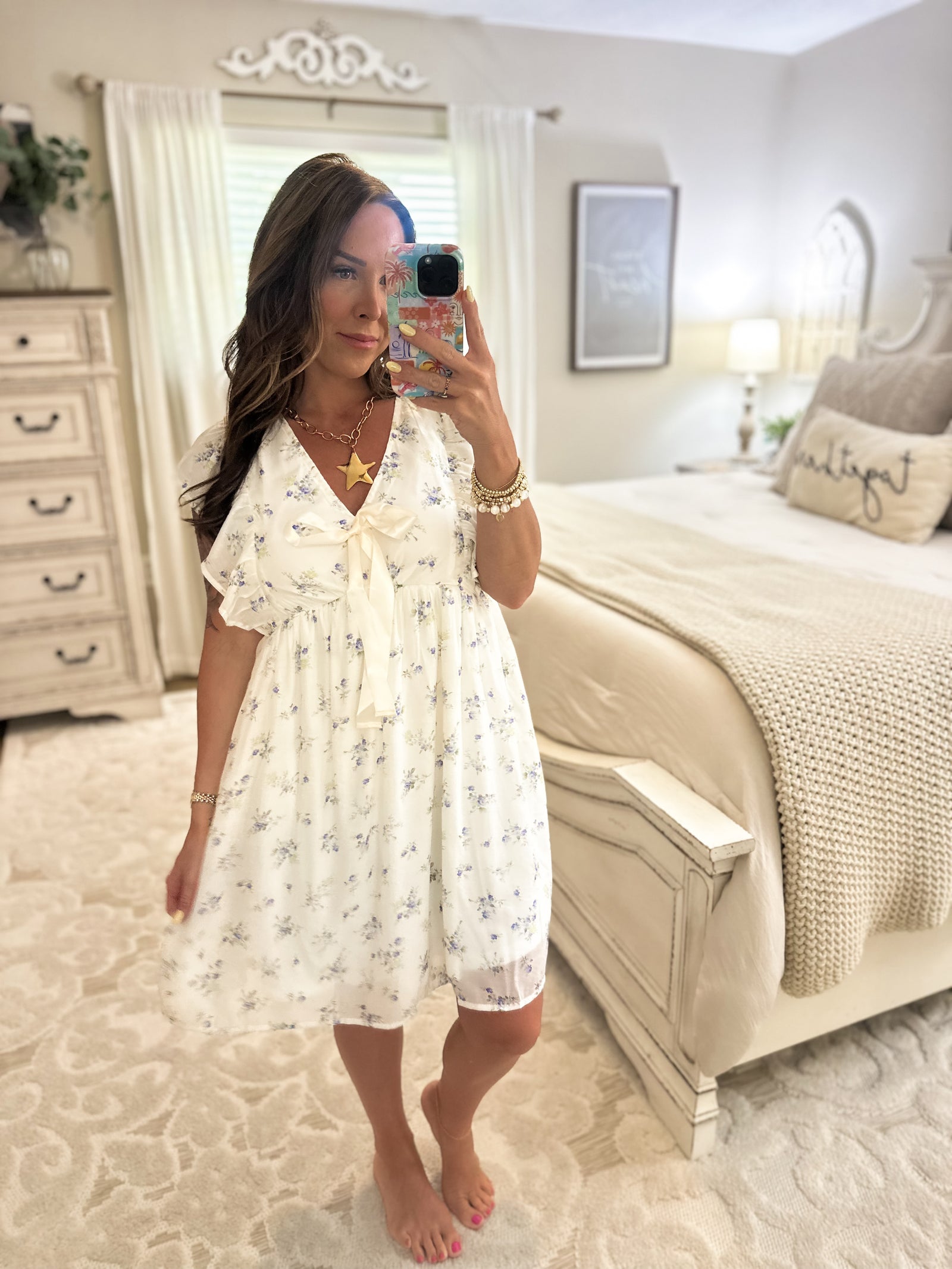 Remember Me Flutter Sleeve Dress