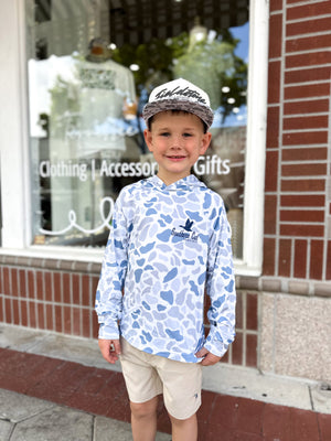 Youth Southern Cut Pro Hoodie - Ocean Camo