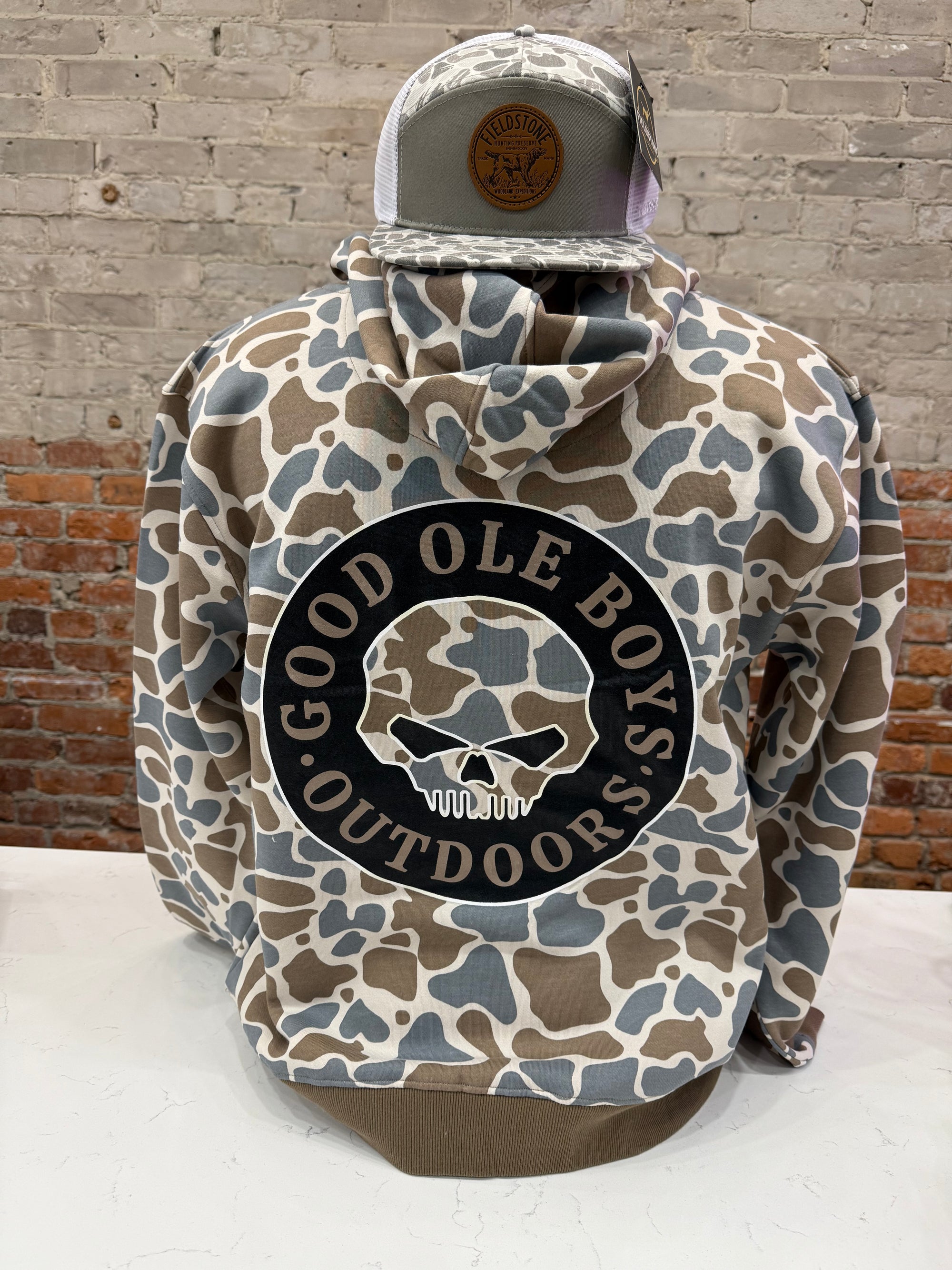 GOB Skull Circle Marsh Camo Hoodie