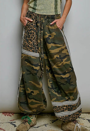 Whiskey Weather Camo & Leopard Joggers
