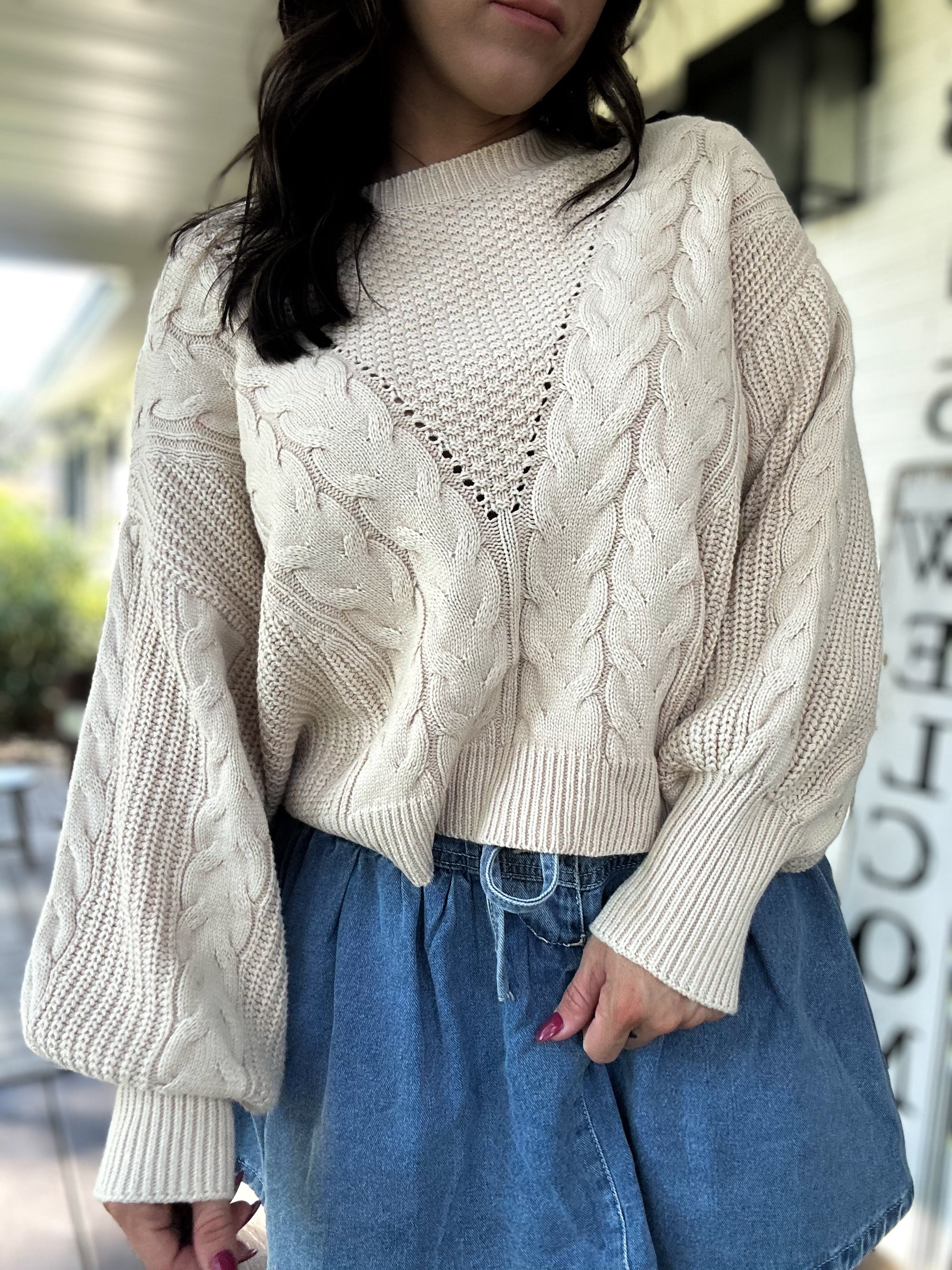 Adeline Cable Knit Sweater