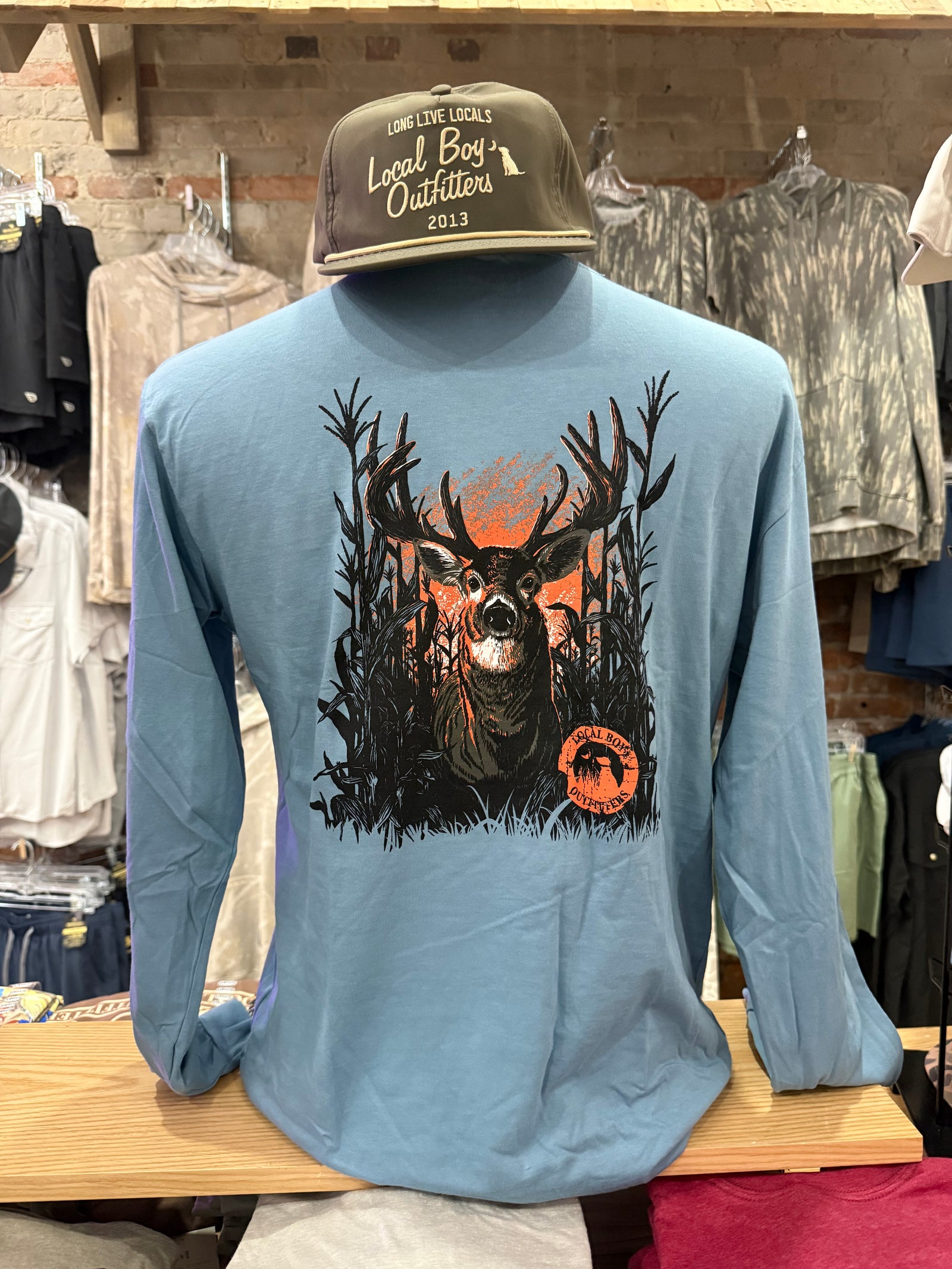 Local Boy Long Sleeve Buck Maze Tee