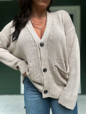 Karsyn Button Slouchy Cardigan