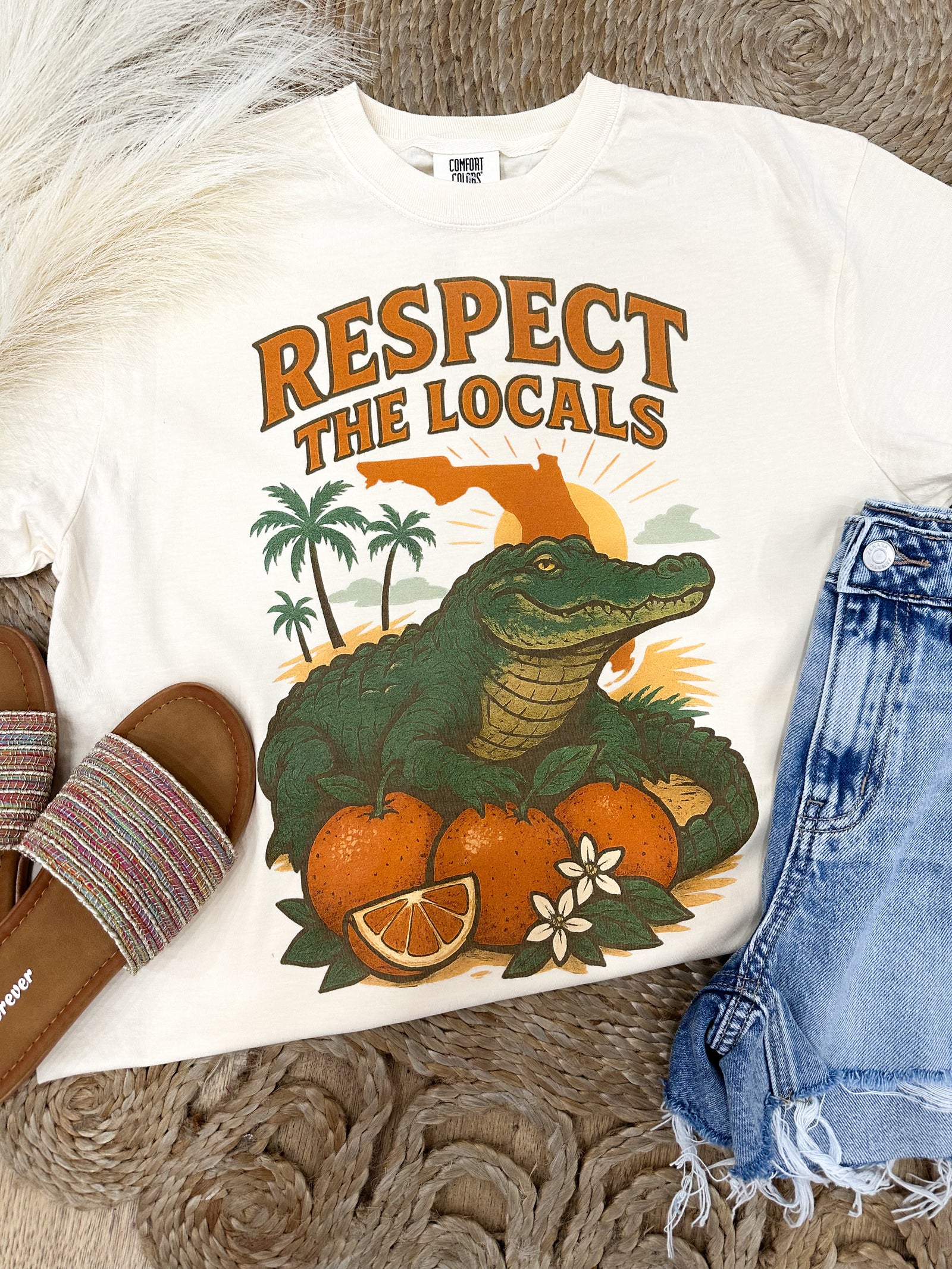 Respect The Locals FL Comfort Colors Tee