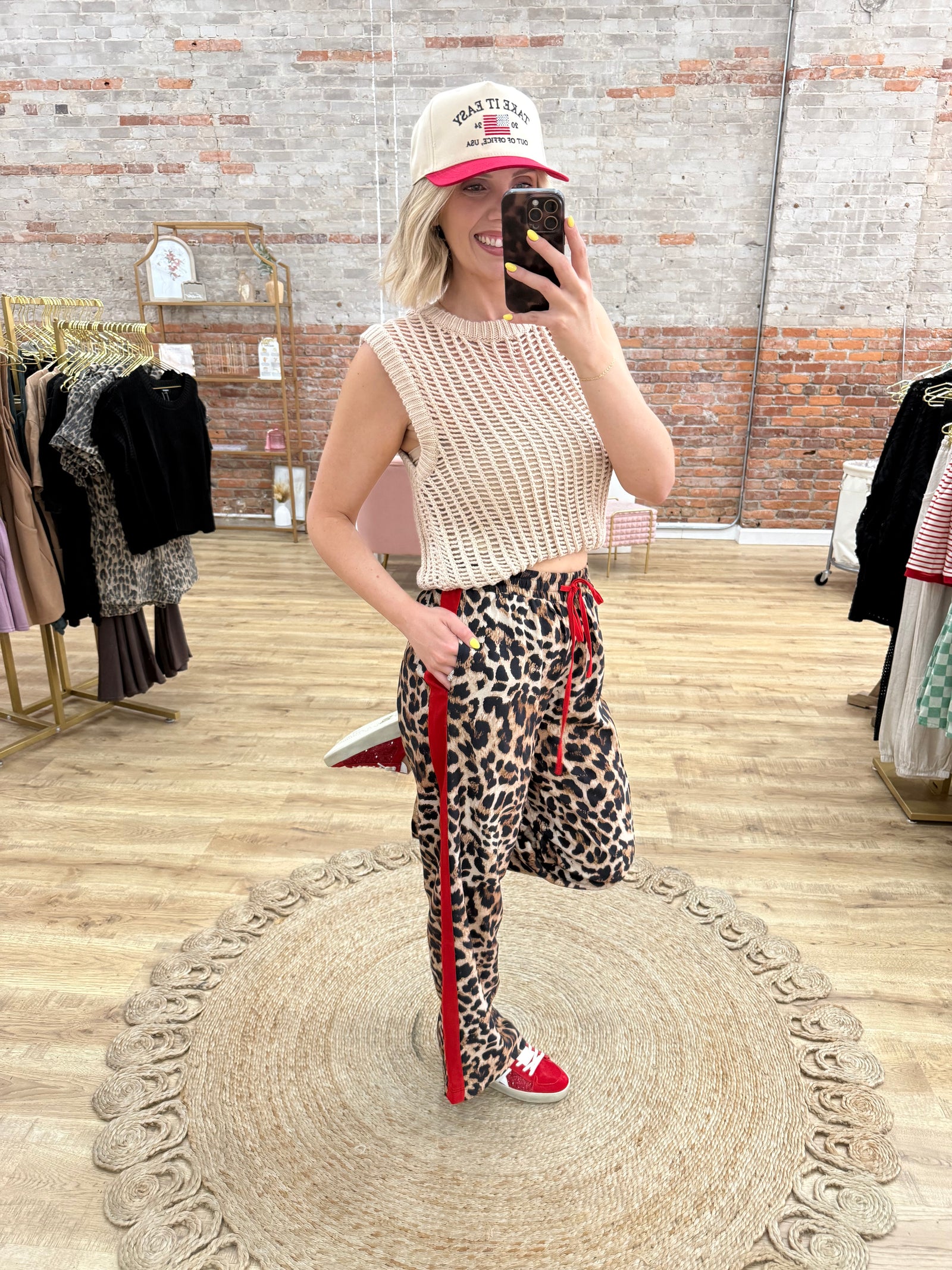 Fan The Flame Leopard Print Pants