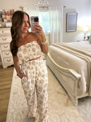 Marleigh Wide Leg Printed Pants