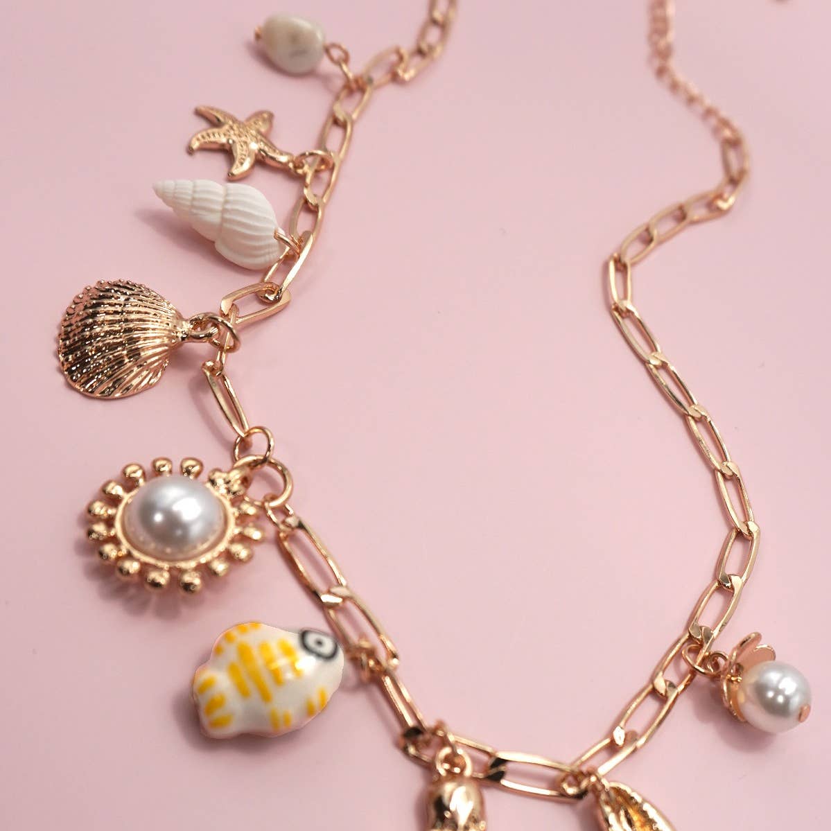 Keep Swimming Charm Necklace