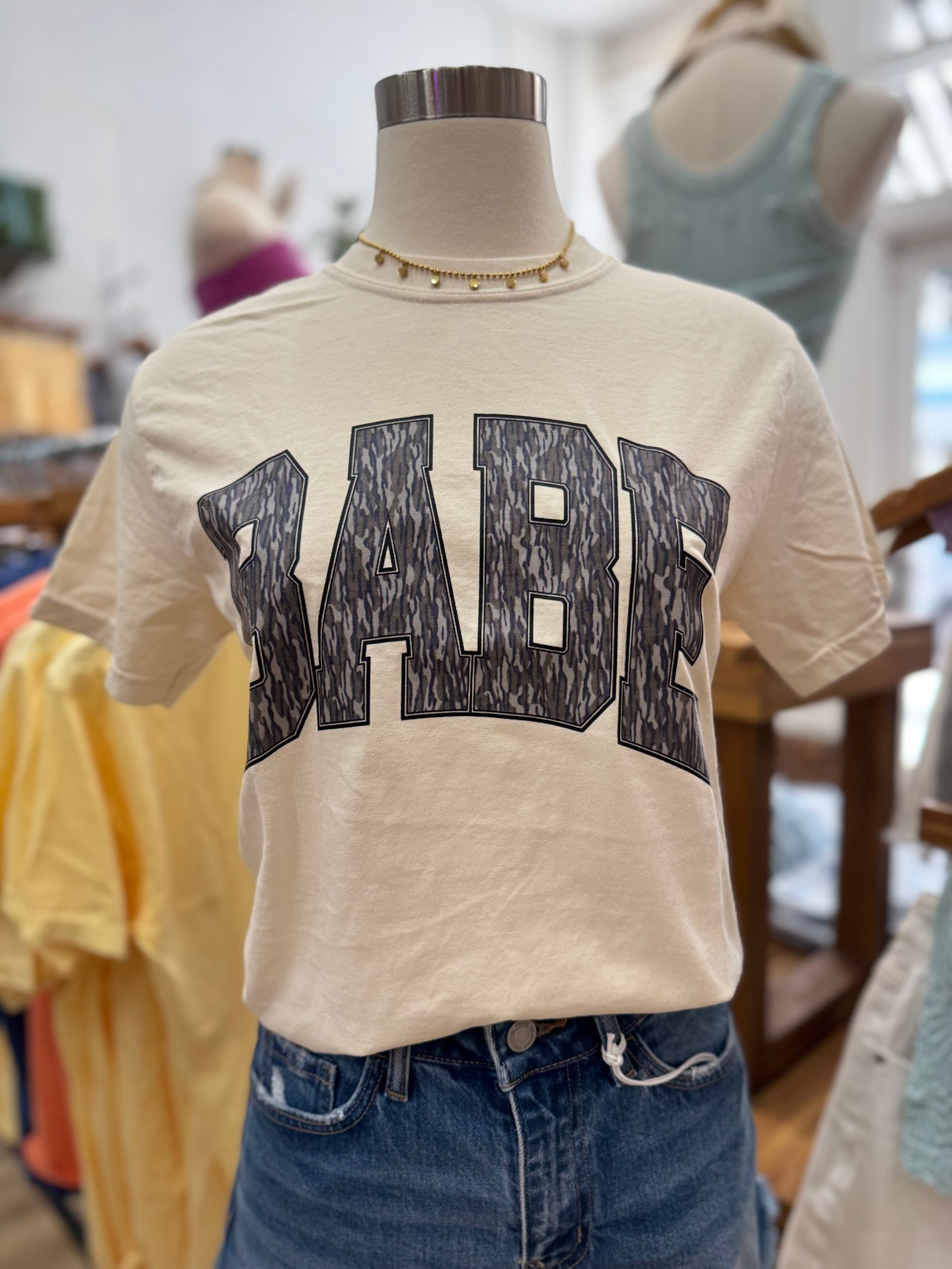 Bottomland Babe Comfort Colors Tee - Cream