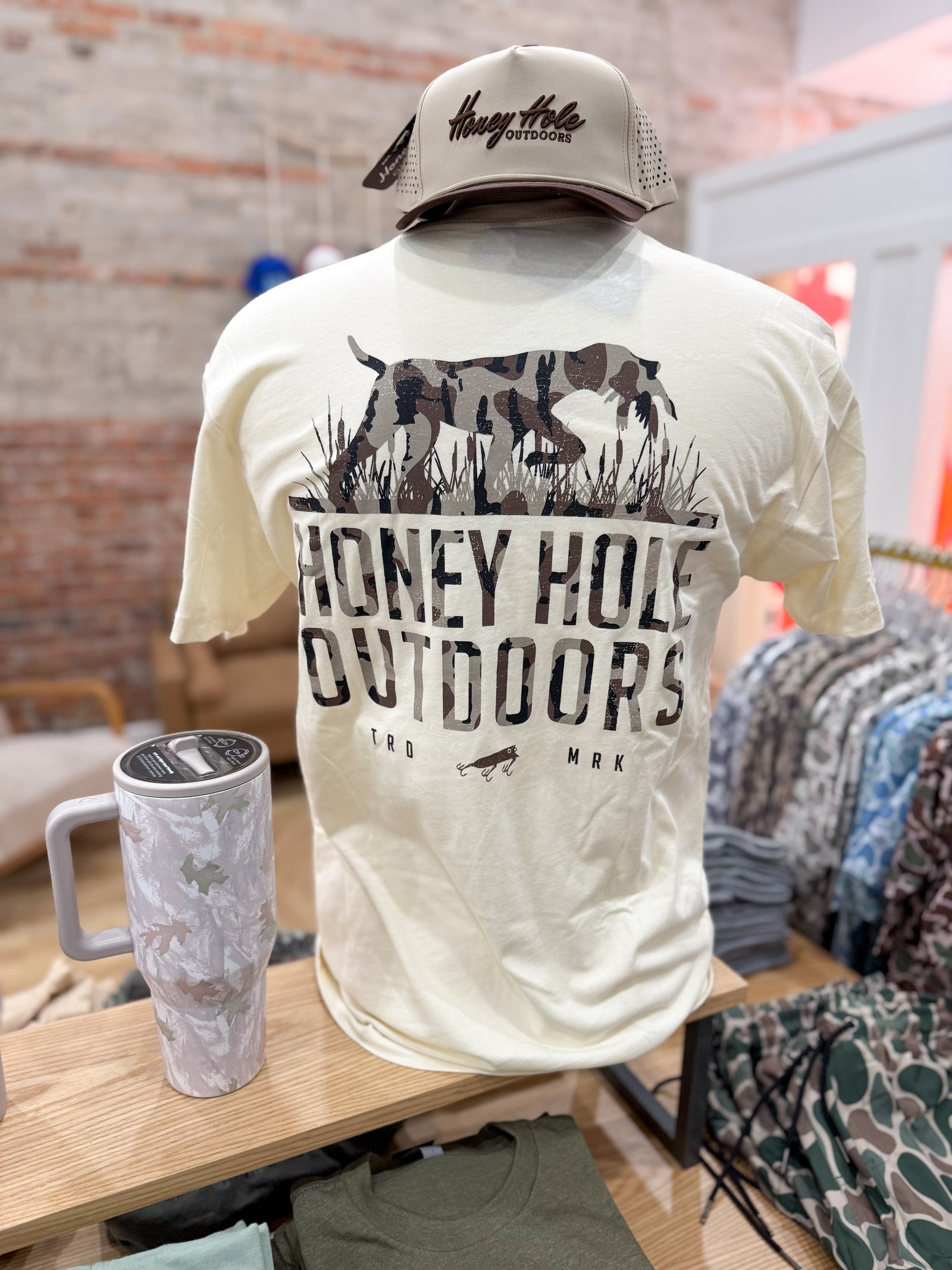 Honey Hole Outdoors Tee - Dog Camo